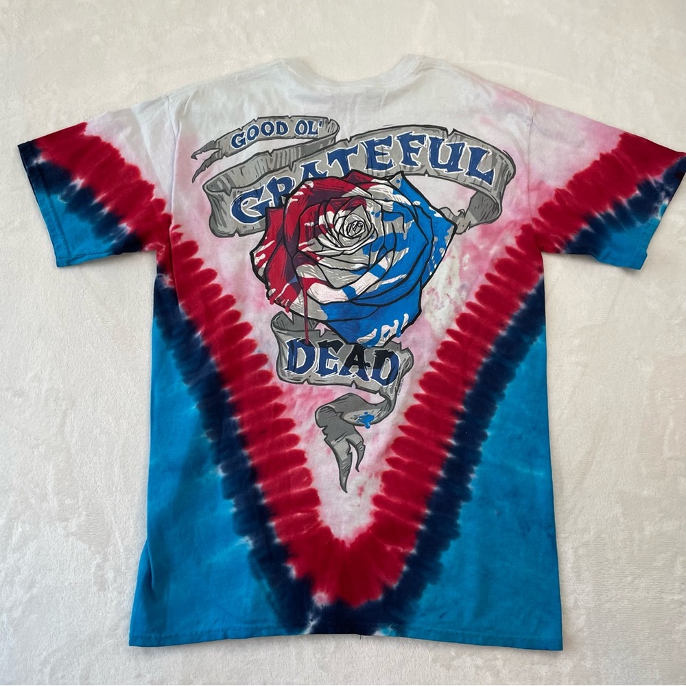 VTG 2003 Grateful Dead Liquid Blue Steal Your Face USA Graphic T-Shirt Mens Sz M - Picture 4 of 11